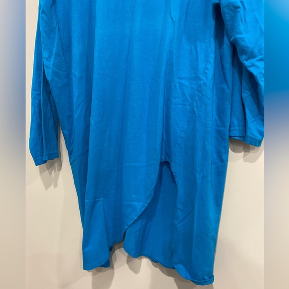 •2/$35• VTG 80s Limited Express Blue Tunic or Nightgown with High Slits - Picture 5 of 6